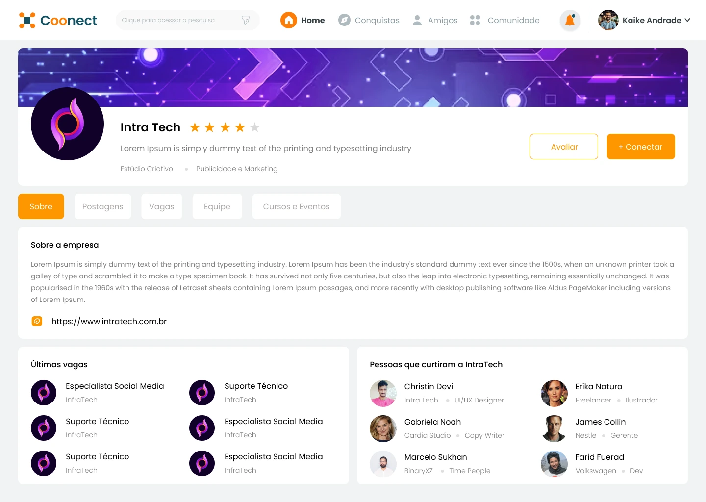 Perfil da empresa